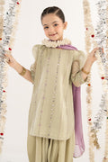 kids-clothes-mks-ef26-17-green by Maria B Kids - Designer Dress  - Type : KidsClothes - Available at Libasekhas UK - 100% Original 
