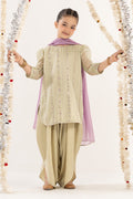 kids-clothes-mks-ef26-17-green by Maria B Kids - Designer Dress  - Type : KidsClothes - Available at Libasekhas UK - 100% Original 