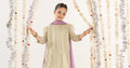 kids-clothes-mks-ef26-17-green by Maria B Kids - Designer Dress  - Type : KidsClothes - Available at Libasekhas UK - 100% Original 
