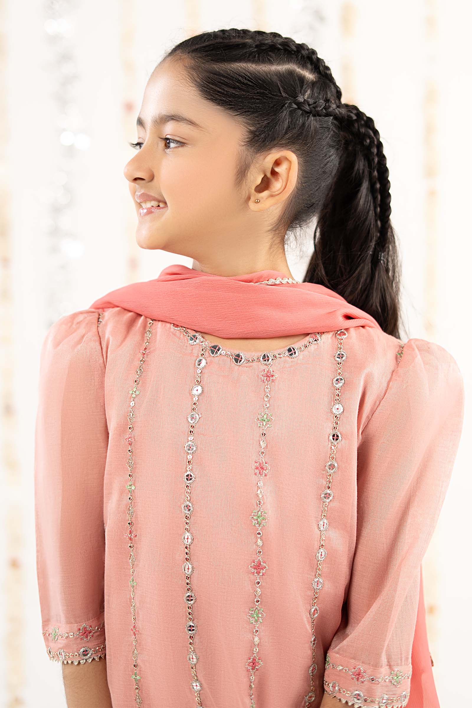 kids-clothes-mks-ef26-17-pink by Maria B Kids - Designer Dress  - Type : KidsClothes - Available at Libasekhas UK - 100% Original 