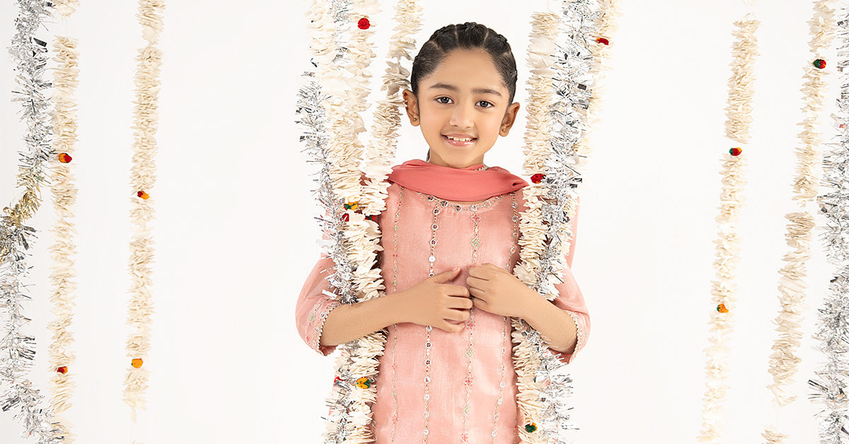 kids-clothes-mks-ef26-17-pink by Maria B Kids - Designer Dress  - Type : KidsClothes - Available at Libasekhas UK - 100% Original 