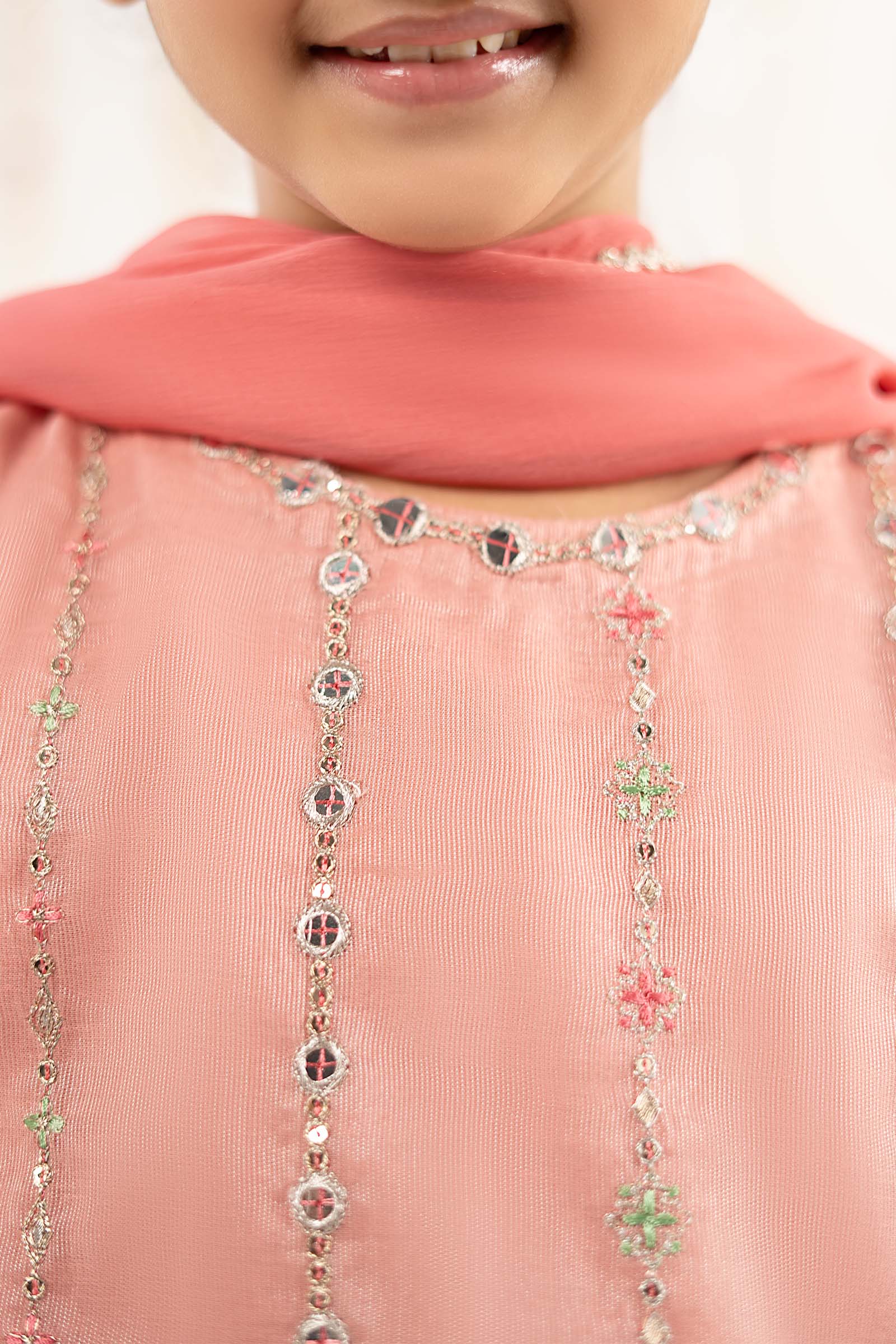 kids-clothes-mks-ef26-17-pink by Maria B Kids - Designer Dress  - Type : KidsClothes - Available at Libasekhas UK - 100% Original 