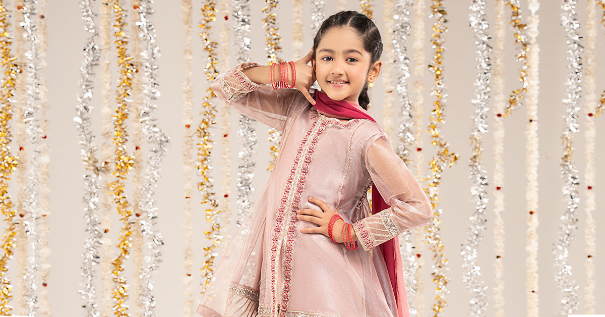 kids-clothes-mks-ef26-24-lilac by Maria B Kids - Designer Dress  - Type : KidsClothes - Available at Libasekhas UK - 100% Original 