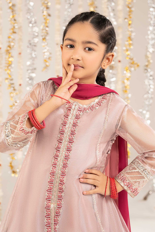 kids-clothes-mks-ef26-24-lilac by Maria B Kids - Designer Dress  - Type : KidsClothes - Available at Libasekhas UK - 100% Original 