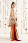 3 Piece Embroidered Zari Net Suit - Kids Clothing - available at Maria Faisal in UK and USA.