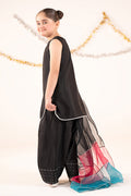 kids-clothes-mks-ef26-26-black by Maria B Kids - Designer Dress  - Type : KidsClothes - Available at Libasekhas UK - 100% Original 
