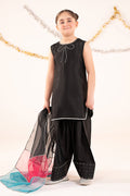 kids-clothes-mks-ef26-26-black by Maria B Kids - Designer Dress  - Type : KidsClothes - Available at Libasekhas UK - 100% Original 