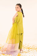 kids-clothes-mks-ef26-26-green by Maria B Kids - Designer Dress  - Type : KidsClothes - Available at Libasekhas UK - 100% Original 