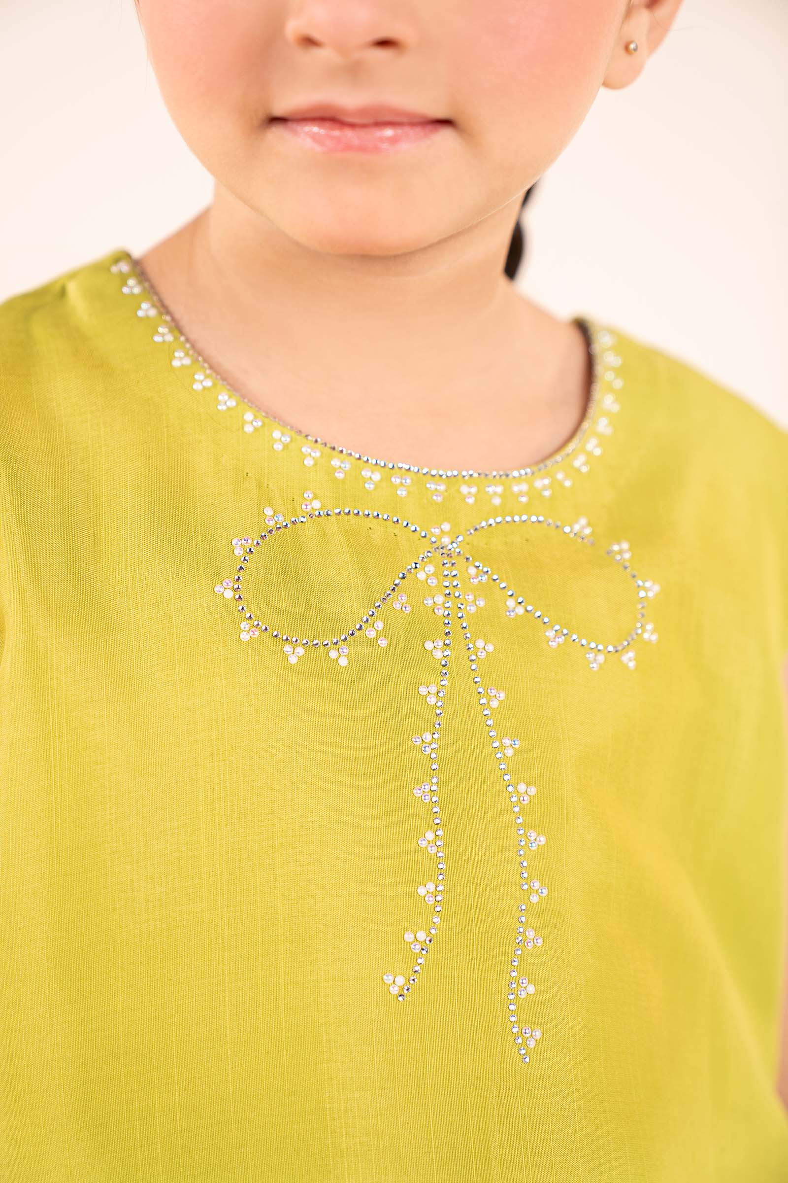 kids-clothes-mks-ef26-26-green by Maria B Kids - Designer Dress  - Type : KidsClothes - Available at Libasekhas UK - 100% Original 