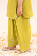 kids-clothes-mks-ef26-26-green by Maria B Kids - Designer Dress  - Type : KidsClothes - Available at Libasekhas UK - 100% Original 