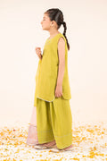 kids-clothes-mks-ef26-26-green by Maria B Kids - Designer Dress  - Type : KidsClothes - Available at Libasekhas UK - 100% Original 