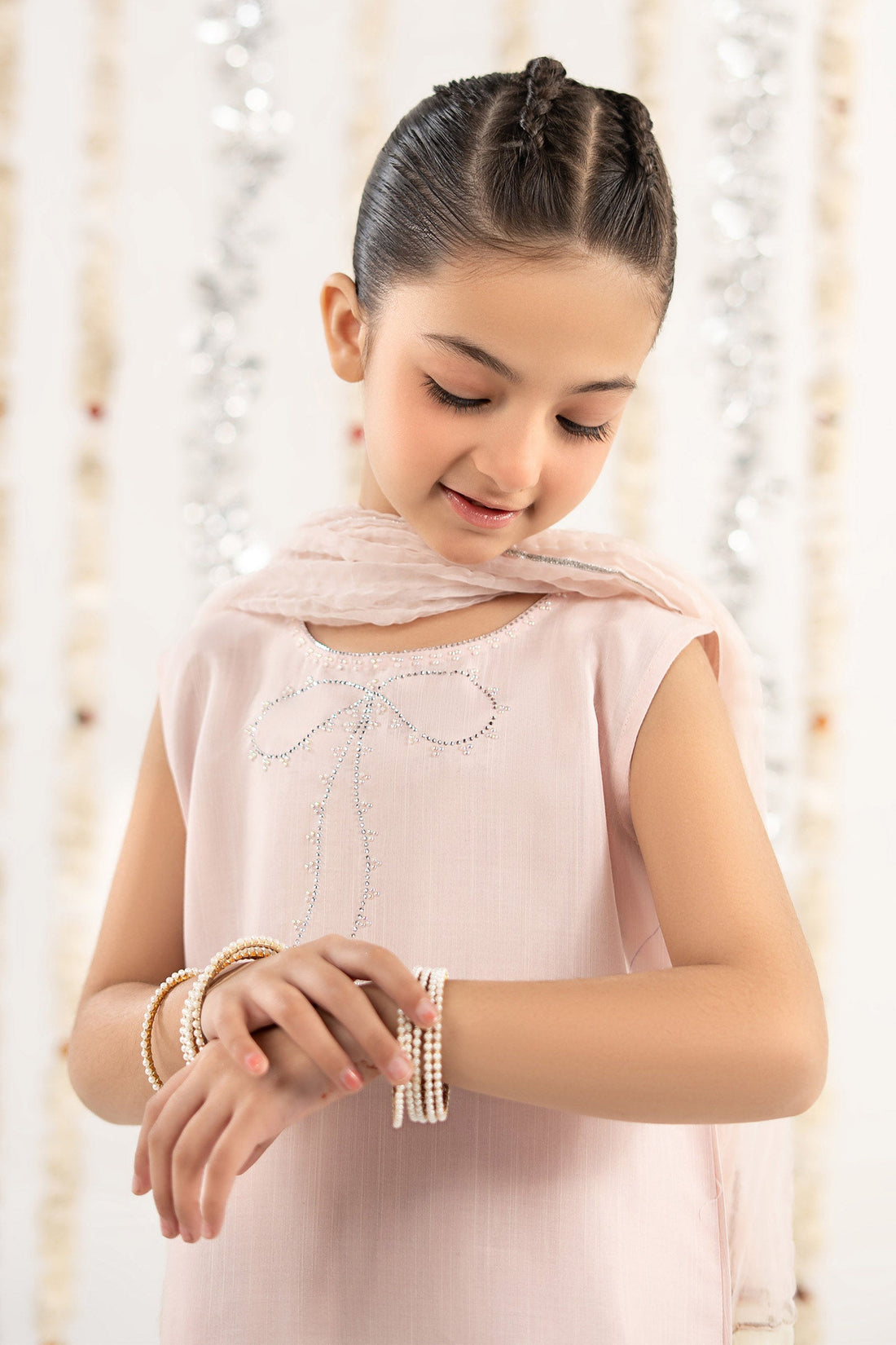 kids-clothes-mks-ef26-26-pink by Maria B Kids - Designer Dress  - Type : KidsClothes - Available at Libasekhas UK - 100% Original 