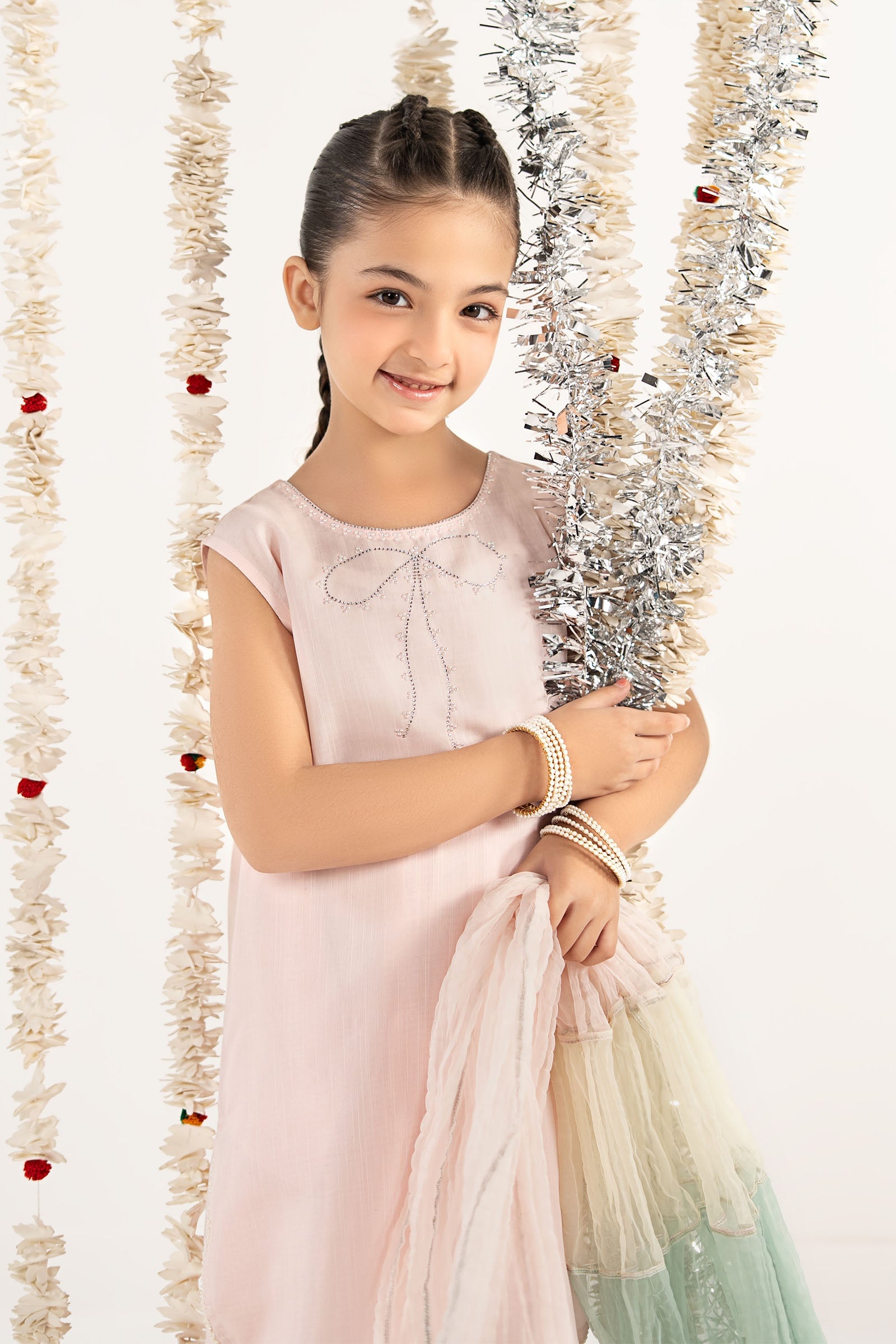 kids-clothes-mks-ef26-26-pink by Maria B Kids - Designer Dress  - Type : KidsClothes - Available at Libasekhas UK - 100% Original 