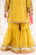 kids-clothes-mks-ef26-28-yellow by Maria B Kids - Designer Dress  - Type : KidsClothes - Available at Libasekhas UK - 100% Original 