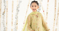 kids-clothes-mks-ef26-32-green by Maria B Kids - Designer Dress  - Type : KidsClothes - Available at Libasekhas UK - 100% Original 