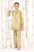kids-clothes-mks-ef26-32-green by Maria B Kids - Designer Dress  - Type : KidsClothes - Available at Libasekhas UK - 100% Original 