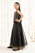 kids-clothes-mks-ef26-34-black by Maria B Kids - Designer Dress  - Type : KidsClothes - Available at Libasekhas UK - 100% Original 