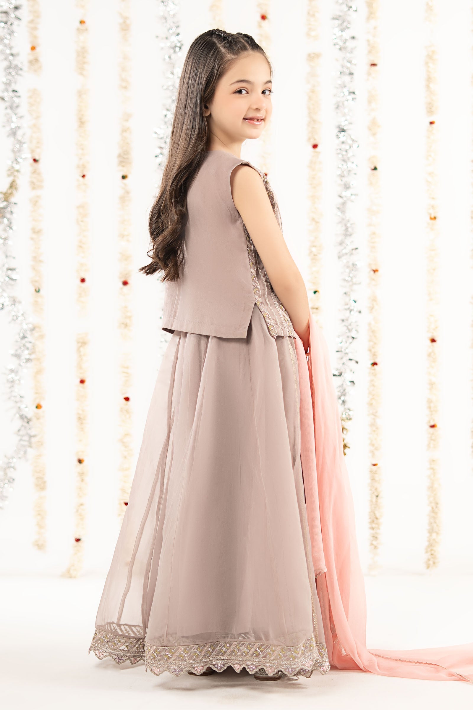 kids-clothes-mks-ef26-34-lilac by Maria B Kids - Designer Dress  - Type : KidsClothes - Available at Libasekhas UK - 100% Original 