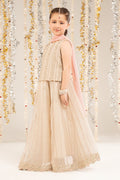 3 Piece Embroidered Organza Suit - Kids Clothing - available at Maria Faisal in UK and USA.