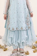 kids-clothes-mks-ef26-42-sky-blue by Maria B Kids - Designer Dress  - Type : KidsClothes - Available at Libasekhas UK - 100% Original 