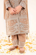 kids-clothes-mks-ef26-48-coffee by Maria B Kids - Designer Dress  - Type : KidsClothes - Available at Libasekhas UK - 100% Original 