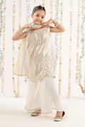 kids-clothes-mks-ef26-50-off-white by Maria B Kids - Designer Dress  - Type : KidsClothes - Available at Libasekhas UK - 100% Original 