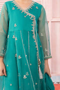 Maria B | 3 Piece Embroidered Organza Suit | MKS-PF24-01 - by - Libasekhas UK - Registered Vendor of : Maria B - 100% Original Designer Dresss