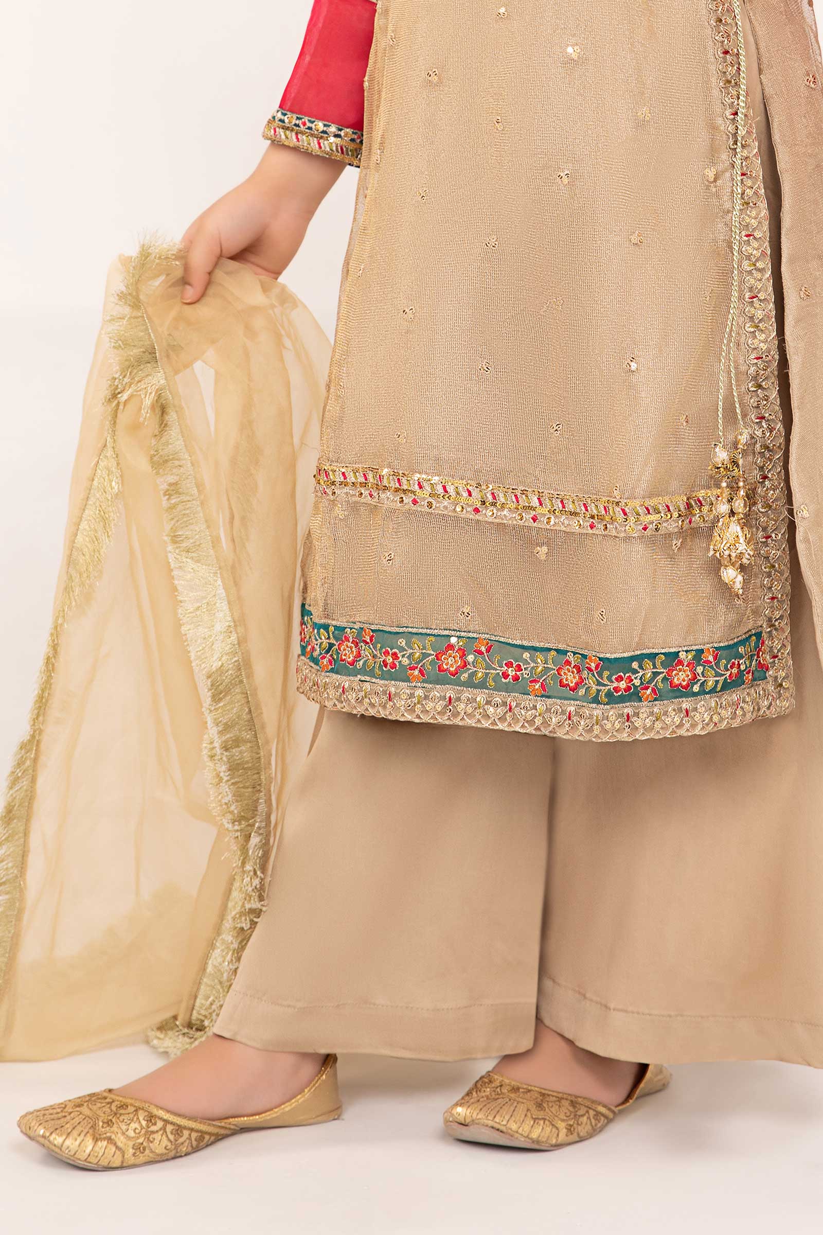 Maria B | 3 Piece Embroidered Zari Net Suit | MKS-PF24-03 - by - Libasekhas UK - Registered Vendor of : Maria B - 100% Original Designer Dresss