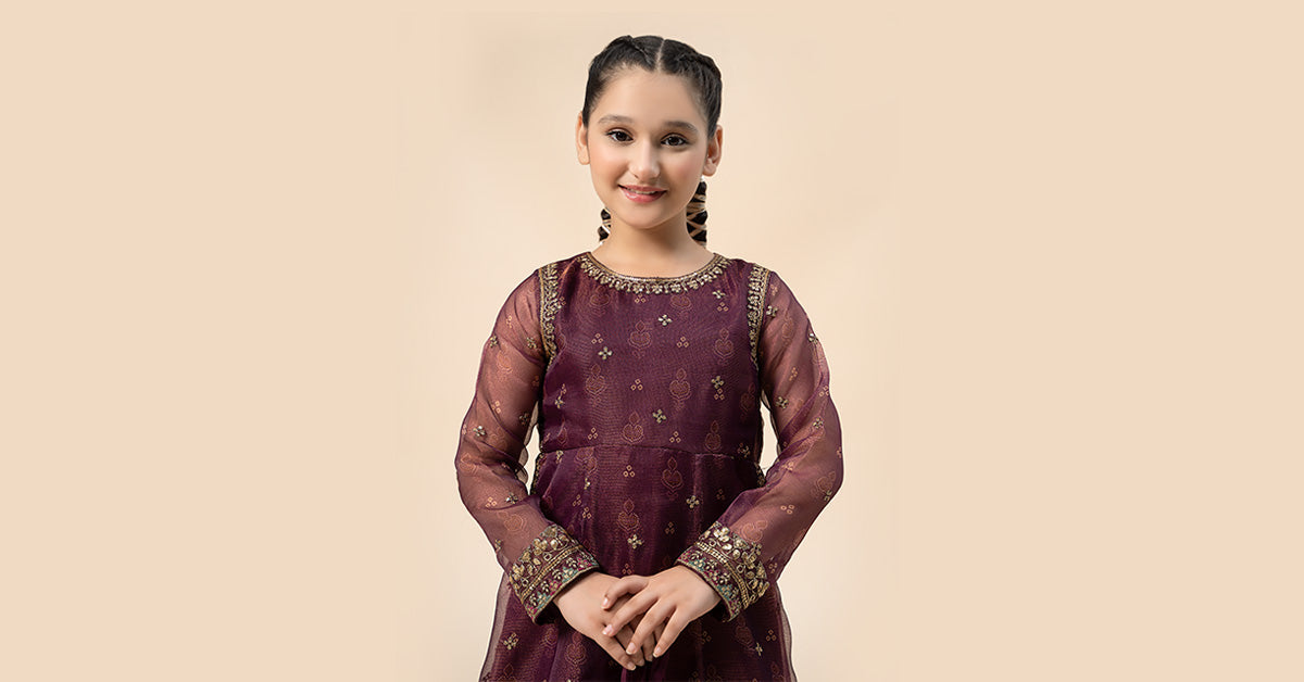 Maria B | 3 Piece Embroidered Cotton Net Suit | MKS-W24-01 - by - Libasekhas UK - Registered Vendor of : Maria B - 100% Original Designer Dresss