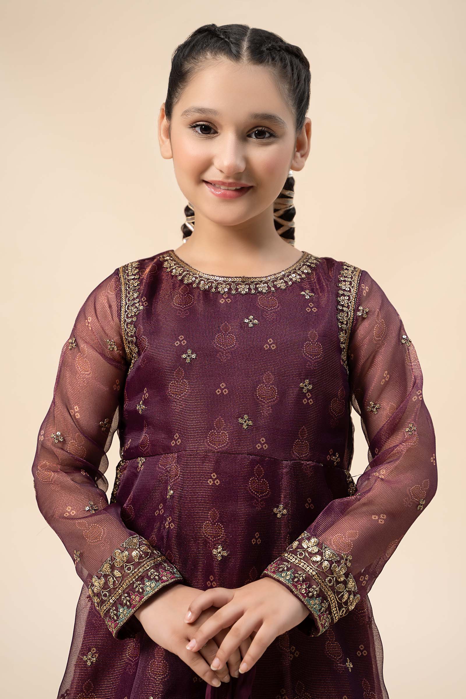 Maria B | 3 Piece Embroidered Cotton Net Suit | MKS-W24-01 - by - Libasekhas UK - Registered Vendor of : Maria B - 100% Original Designer Dresss