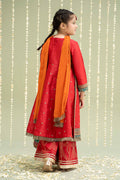 Maria B | 3 Piece Embroidered Raw Silk Suit | MKS-W24-02 - by - Libasekhas UK - Registered Vendor of : Maria B - 100% Original Designer Dresss