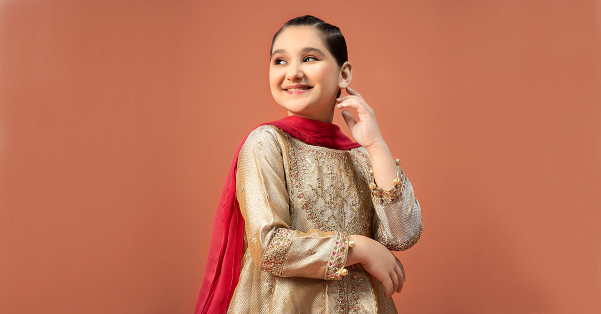 Maria B | 3 Piece Embroidered Zari jacquard Suit | MKS-W24-03 - by - Libasekhas UK - Registered Vendor of : Maria B - 100% Original Designer Dresss