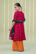 Maria B | 3 Piece Embroidered Raw Silk Suit | MKS-W24-10 - by - Libasekhas UK - Registered Vendor of : Maria B - 100% Original Designer Dresss