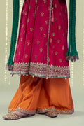 Maria B | 3 Piece Embroidered Raw Silk Suit | MKS-W24-10 - by - Libasekhas UK - Registered Vendor of : Maria B - 100% Original Designer Dresss