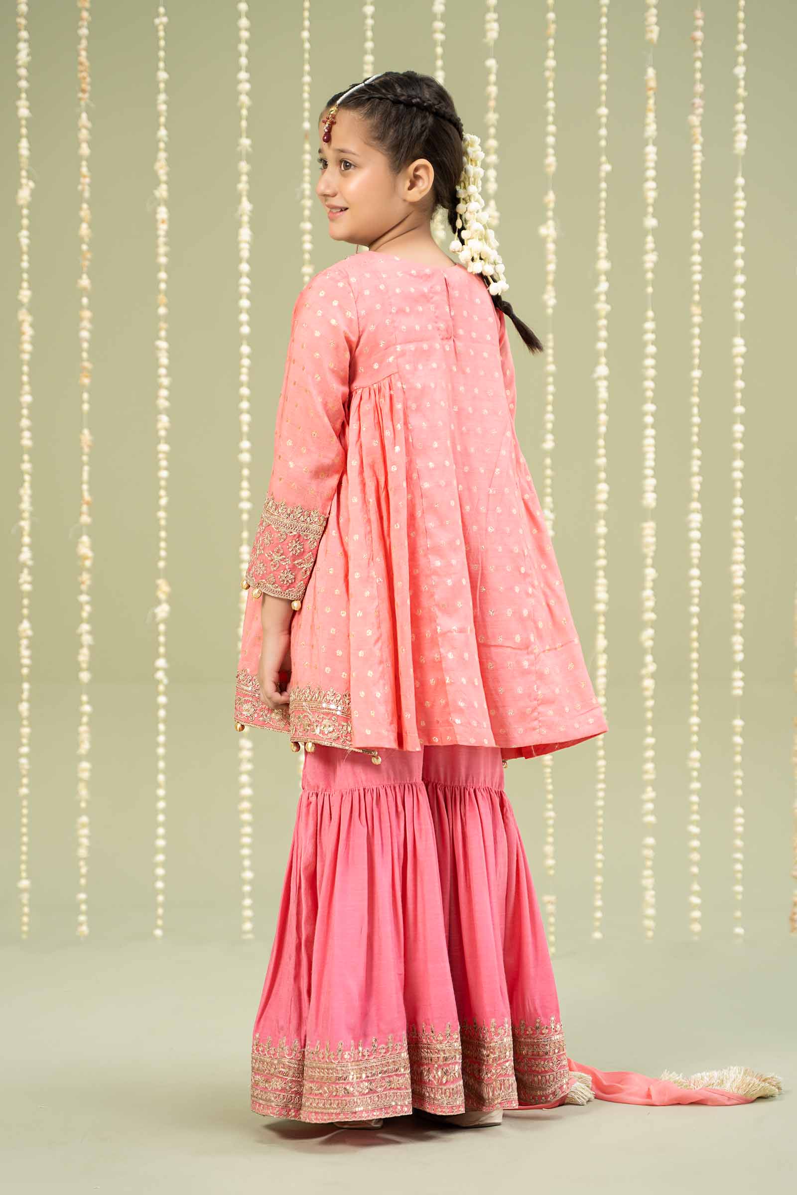 Maria B | 3 Piece Embroidered Paper Cotton Lurex Suit | MKS-W24-11 - by - Libasekhas UK - Registered Vendor of : Maria B - 100% Original Designer Dresss