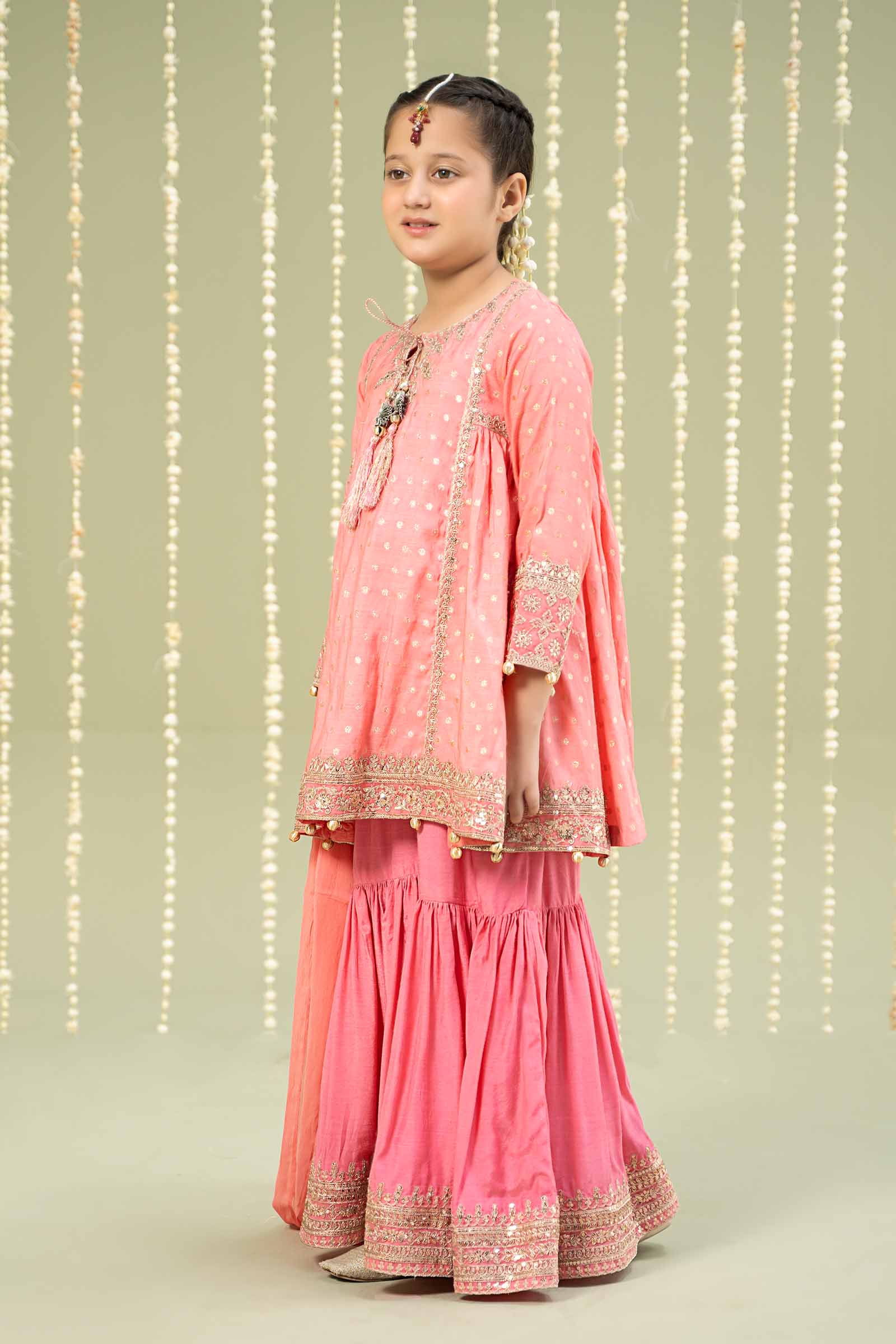 Maria B | 3 Piece Embroidered Paper Cotton Lurex Suit | MKS-W24-11 - by - Libasekhas UK - Registered Vendor of : Maria B - 100% Original Designer Dresss