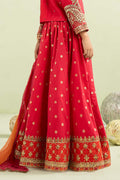 3 Piece Embroidered Raw Silk Suit - Kids Clothing - available at Maria Faisal in UK and USA.