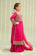 Maria B | 3 Piece Embroidered Raw Silk Suit | MKS-W24-13 - by - Libasekhas UK - Registered Vendor of : Maria B - 100% Original Designer Dresss