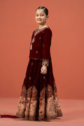 Maria B | 3 Piece Embroidered Velvet Suit | MKS-W24-14 - by - Libasekhas UK - Registered Vendor of : Maria B - 100% Original Designer Dresss