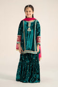 Maria B | 3 Piece Embroidered Velvet Suit | MKS-W24-16 - by - Libasekhas UK - Registered Vendor of : Maria B - 100% Original Designer Dresss
