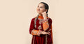 Maria B | 3 Piece Embroidered Velvet Suit | MKS-W24-16 - by - Libasekhas UK - Registered Vendor of : Maria B - 100% Original Designer Dresss