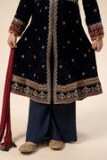 Maria B | 3 Piece Embroidered Velvet Suit | MKS-W24-17 - by - Libasekhas UK - Registered Vendor of : Maria B - 100% Original Designer Dresss