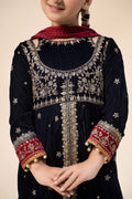Maria B | 3 Piece Embroidered Velvet Suit | MKS-W24-17 - by - Libasekhas UK - Registered Vendor of : Maria B - 100% Original Designer Dresss