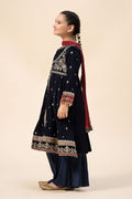 Maria B | 3 Piece Embroidered Velvet Suit | MKS-W24-17 - by - Libasekhas UK - Registered Vendor of : Maria B - 100% Original Designer Dresss
