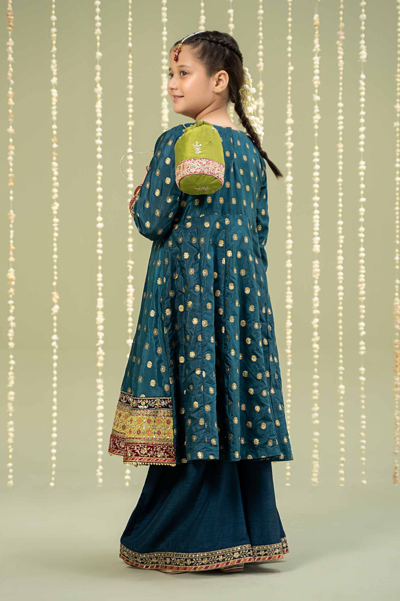 Maria B | 3 Piece Embroidered Jamawar Suit | MKS-W24-22 - by - Libasekhas UK - Registered Vendor of : Maria B - 100% Original Designer Dresss