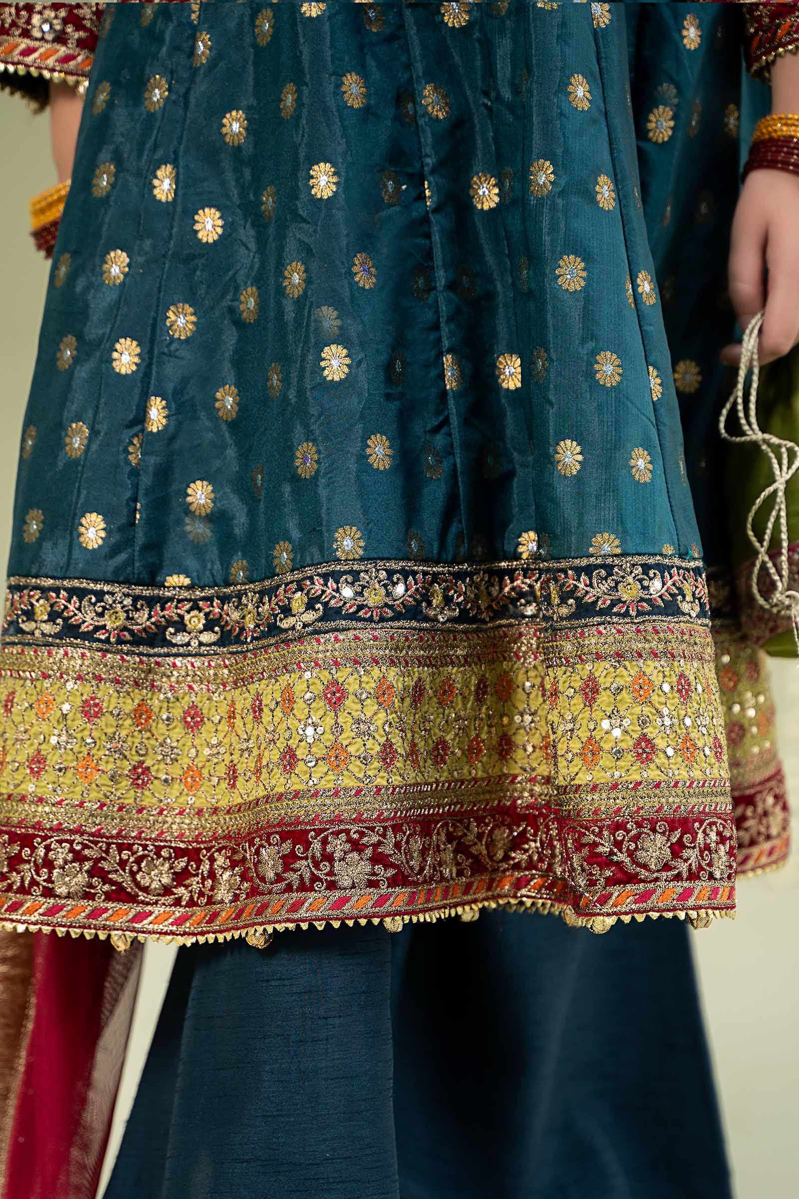 Maria B | 3 Piece Embroidered Jamawar Suit | MKS-W24-22 - by - Libasekhas UK - Registered Vendor of : Maria B - 100% Original Designer Dresss