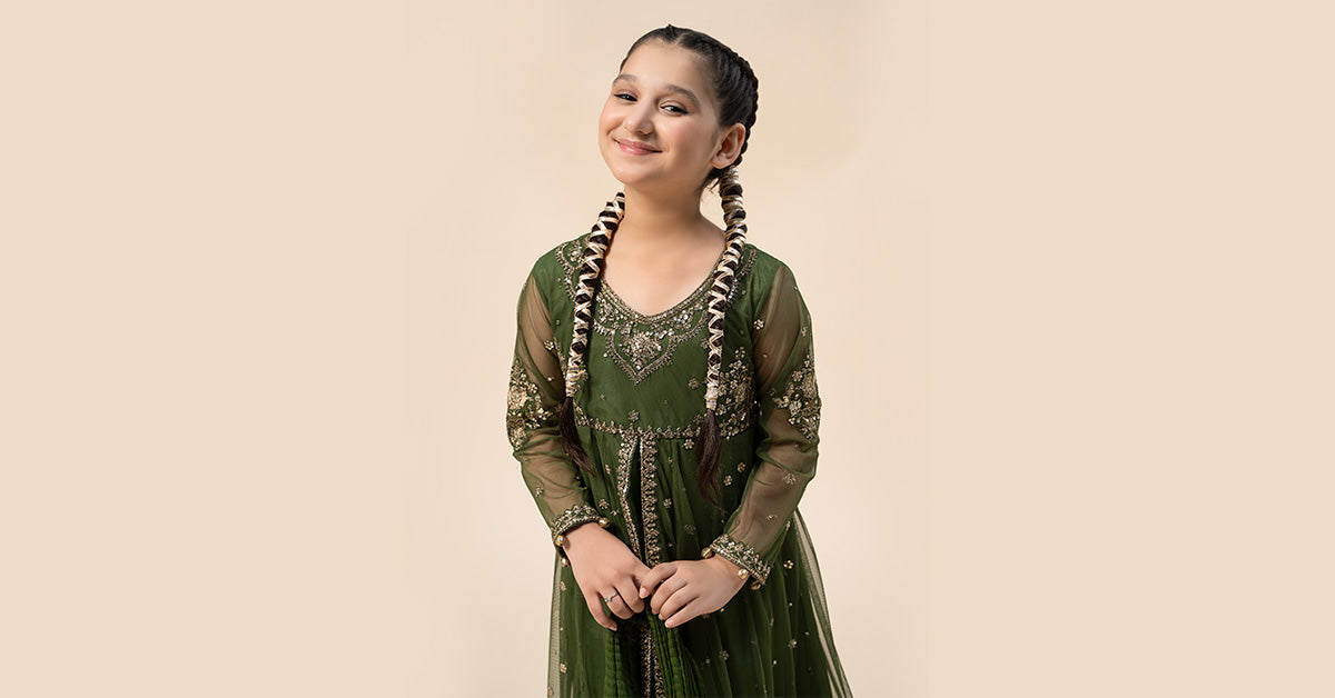 Maria B | 3 Piece Embroidered Net Suit | MKS-W24-25 - by - Libasekhas UK - Registered Vendor of : Maria B - 100% Original Designer Dresss