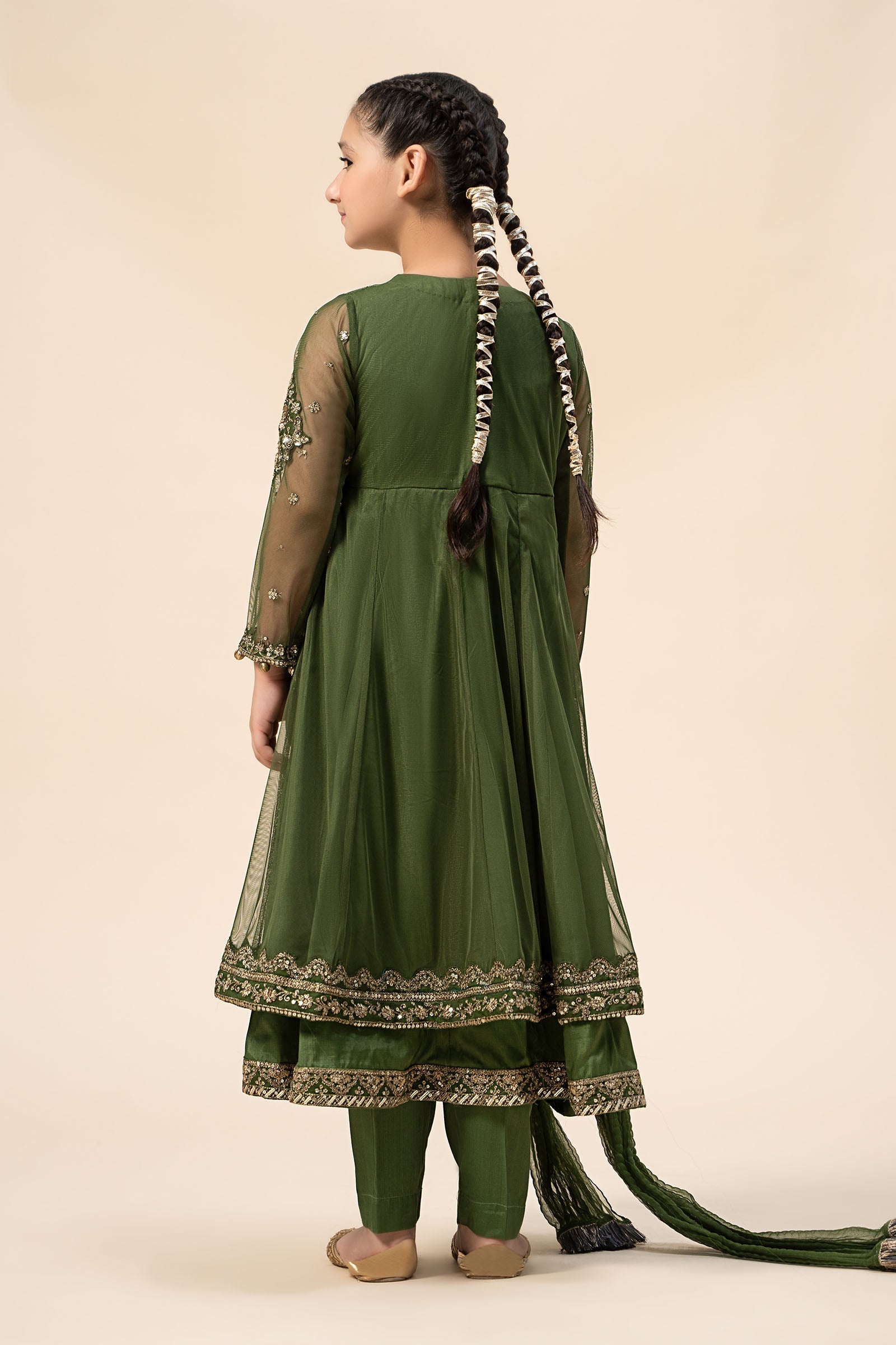 Maria B | 3 Piece Embroidered Net Suit | MKS-W24-25 - by - Libasekhas UK - Registered Vendor of : Maria B - 100% Original Designer Dresss
