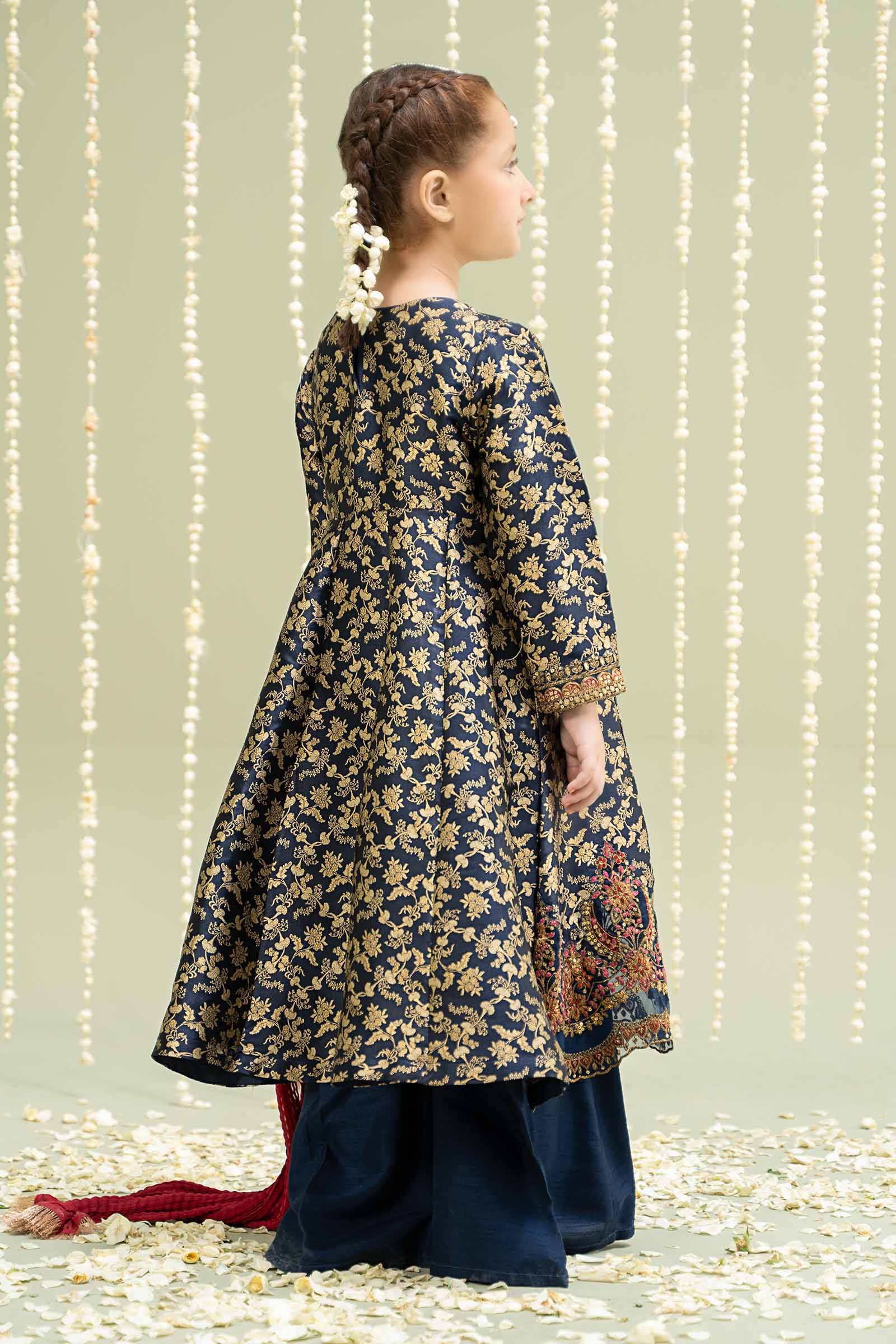 Maria B | 3 Piece Embroidered Jamawar Suit | MKS-W24-30 - by - Libasekhas UK - Registered Vendor of : Maria B - 100% Original Designer Dresss