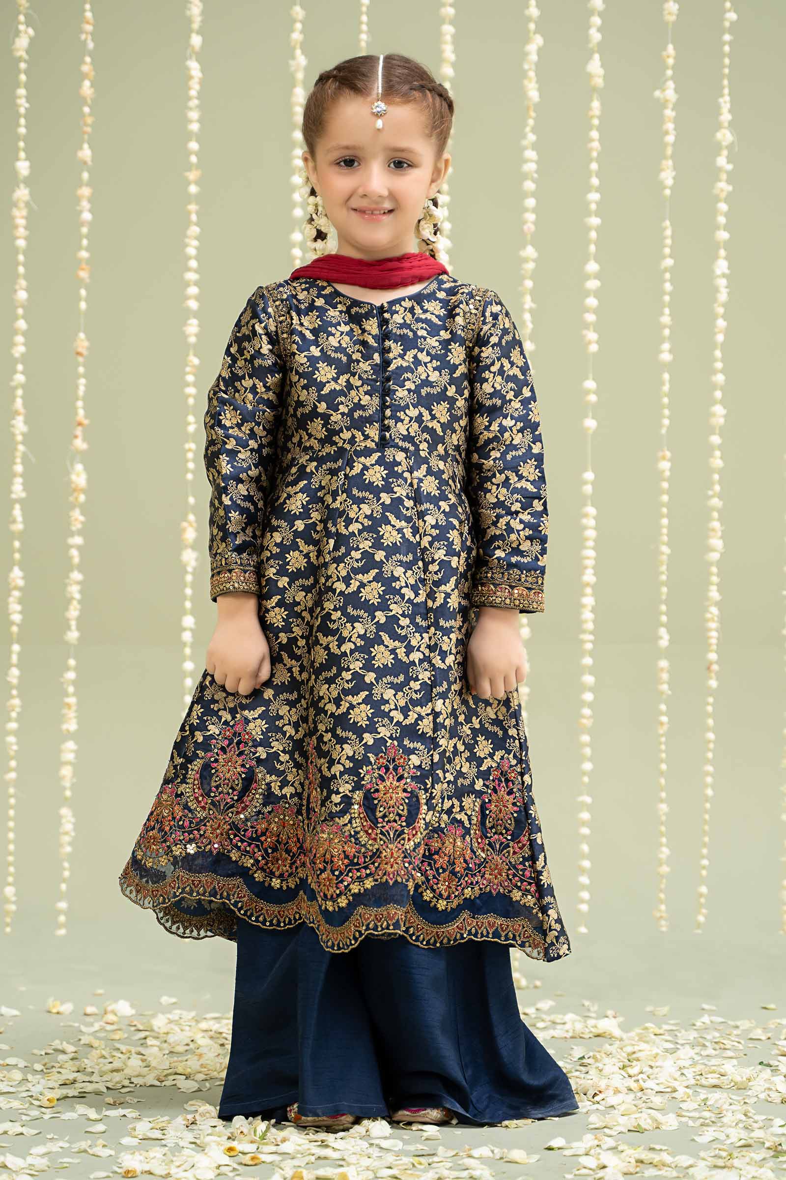 Maria B | 3 Piece Embroidered Jamawar Suit | MKS-W24-30 - by - Libasekhas UK - Registered Vendor of : Maria B - 100% Original Designer Dresss